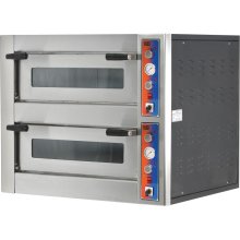 Horno Pizza Eléctrico capacidad 4 +4 pizzas diámetro 25 cm EMP4+4